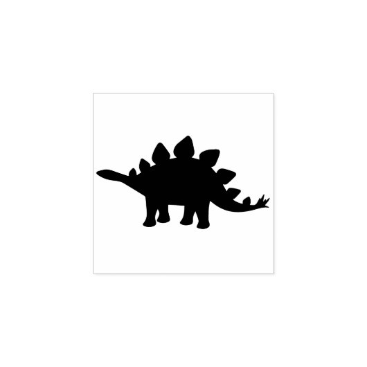 Dinosaur Stegosaurus Dino Leuk Kind Rubberstempel (Afrduk)