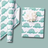 Dinosaur Stegosaurus Kids Birthday Cadeaupapier