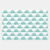 Dinosaur Stegosaurus Kids Birthday Inpakpapier Vel (Voorkant)