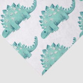 Dinosaur Stegosaurus Kids Birthday Tissuepapier (Detail)