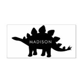 Dinosaur Stegosaurus Leuke Dino Kind naam Rubberstempel (Afrduk)