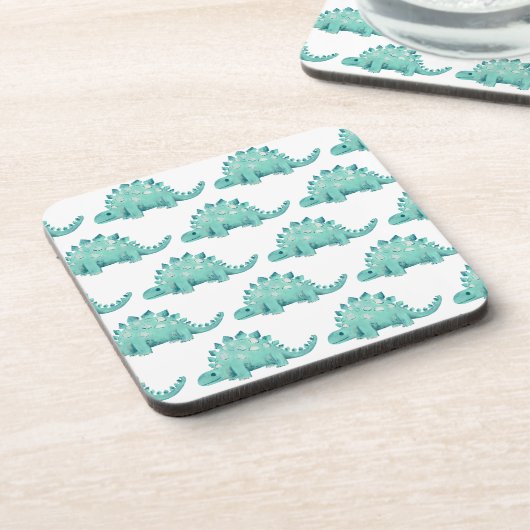 Dinosaur Stegosaurus-patroon Bier Onderzetter (Linkerzijde)