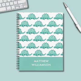 Dinosaur Stegosaurus patroonnaam Notitieboek