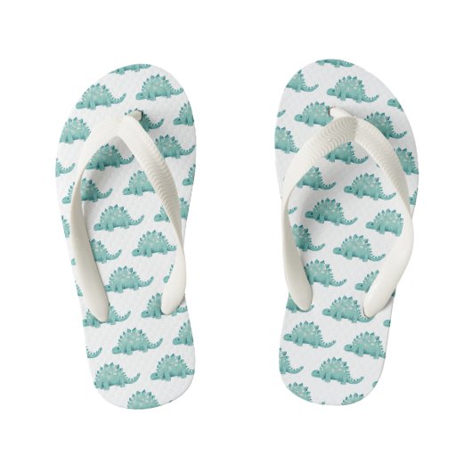 Dinosaur Stegosaurus Pattern Kinder Teenslippers (Voetbed)