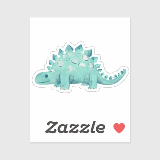 Dinosaur Stegosaurus Sticker (Vel)