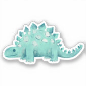 Dinosaur Stegosaurus Sticker (Voorkant)