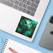 Dinosaur Sticker (Laptop met iPhone)