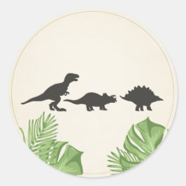Dinosaur Sticker Envelope Seal Dino
