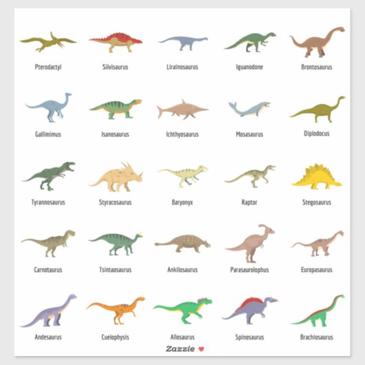 Dinosaur Stickers (Vel)