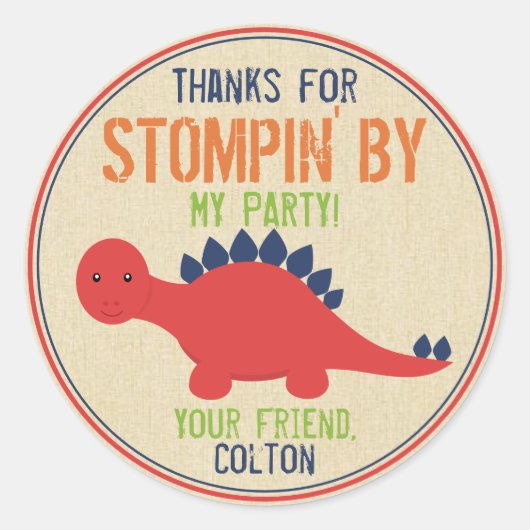 Dinosaur Stickers (Voorkant)