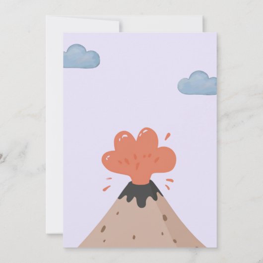 Dinosaur Stomp Chomp Rawr 1st Birthday Party Boy Kaart (Achterkant)