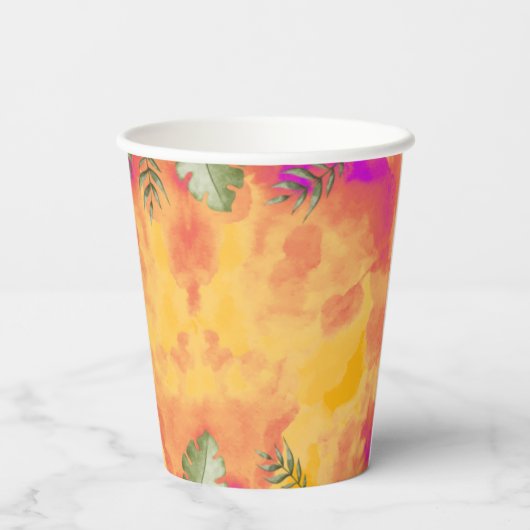 Dinosaur Stomp Chomp Rawr 4e verjaardagsfeestje Papieren Bekers (Achterkant)