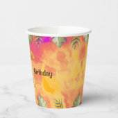 Dinosaur Stomp Chomp Rawr 4e verjaardagsfeestje Papieren Bekers (Links)