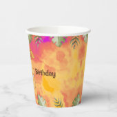 Dinosaur Stomp Chomp Rawr 5e verjaardagsfeestje Papieren Bekers (Links)