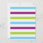 Dinosaur Stomp Chomp Roar Kids Verjaardag Uitnodig Kaart (Achterkant)