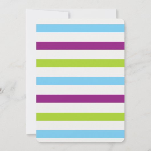 Dinosaur Stomp Chomp Roar Kids Verjaardag Uitnodig Kaart (Achterkant)