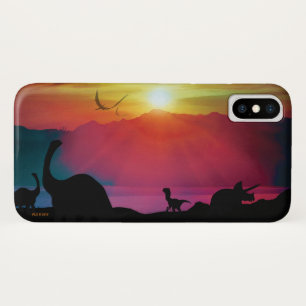 Dinosaur Sunset Case-Mate iPhone Case