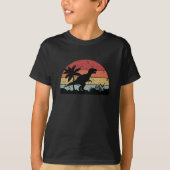 Dinosaur  Sunset Gift Design T-shirt (Voorkant)