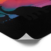 Dinosaur Sunset Poster (Hoek)