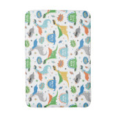 Dinosaur superheld in heldere kleuren badmat (Voorkant Verticaal)