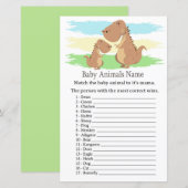 Dinosaur, T-rex Baby Animals Name Game (Voorkant / Achterkant)