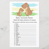 Dinosaur, T-rex Baby Animals Name Game (Voorkant)