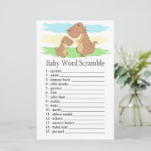 Dinosaur T-rex Baby word scramble game (Staand voorkant)