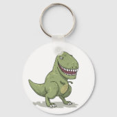 Dinosaur T Rex Cartoon Sleutelhanger (Voorkant)