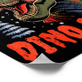 Dinosaur T-rex Christmas Tree Dino Claus Pajamas X Poster (Hoek)