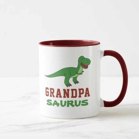 Dinosaur T-Rex Dino Granddad Abuelo Grandpasaurus Mok (Rechts)