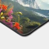 Dinosaur T-Rex Dino Stormy Mountains Desk Mat (Hoek)