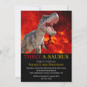 Dinosaur T Rex Fire Jurassic World Kaart (Voorkant)