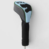 DINOSAUR T-REX GOLFCHAUFFEUR HOESJE GEPERSONALISEE GOLFHEADCOVER (Schuin)