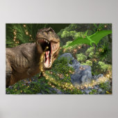 Dinosaur T-rex goochelfee licht Dino-themafparty Poster (Voorkant)