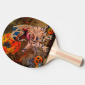 Dinosaur T Rex Halloween Tafeltennisbatje (Zijkant)