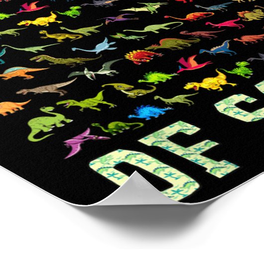 Dinosaur T Rex Happy 100th Day of School Gifts 100 Poster (Hoek)