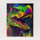 Dinosaur T Rex happy Legpuzzel (Verticaal)
