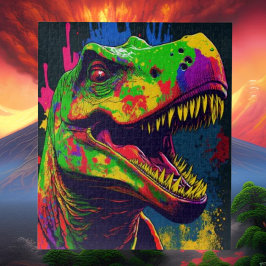 Dinosaur T Rex happy Legpuzzel