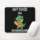 Dinosaur T Rex Hot Dog Shirt Funny Hot Dogs Are Ra Muismat (Met muis)