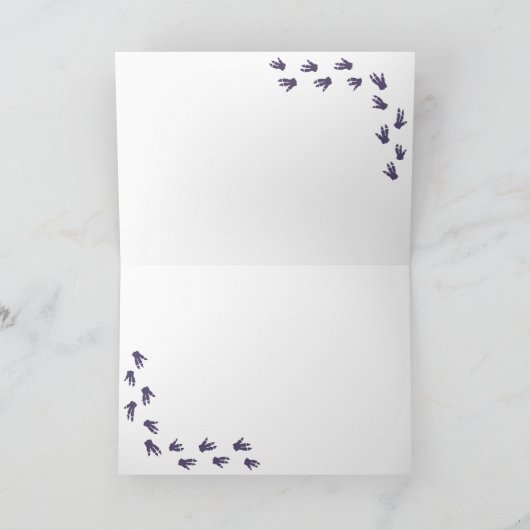 Dinosaur T-Rex in een Pet Pink Happy Birthday Kaart (Binnen)