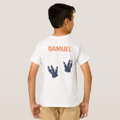 Dinosaur T-Rex in Party Pet Birthday Boy Shirt (Achterkant volledig)