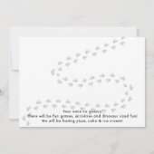 Dinosaur T-Rex in Party Pet Birthday Party Kaart (Achterkant)