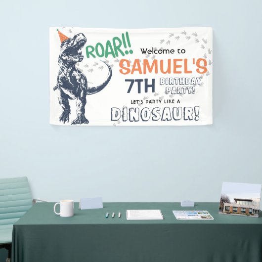 Dinosaur T-Rex in Party Pet Birthday Party Spandoek (Beurs)