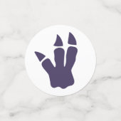 Dinosaur T-Rex in Party Pet Pink & Paarse Birthday Confetti (Kleine voorkant)