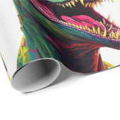 Dinosaur T Rex Jurassic Cool Cadeaupapier (Rol Hoek)