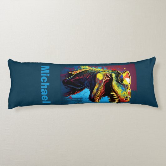 Dinosaur T Rex Jurassic Lichaamskussen (Achterkant)