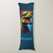 Dinosaur T Rex Jurassic Lichaamskussen (Voorkant Verticaal)