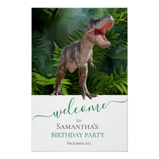 DINOSAUR T-Rex Jurassic World Wall Art! Perfect Poster (Voorkant)