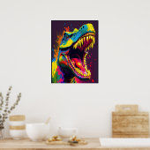 Dinosaur T Rex Jussica World Kinder Poster (Keuken)