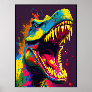 Dinosaur T Rex Jussica World Kinder Poster